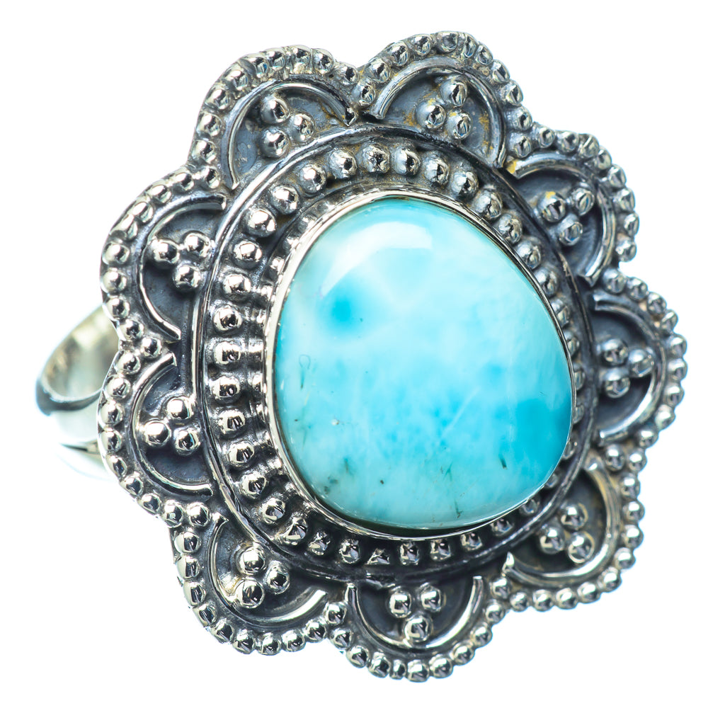 Larimar Rings handcrafted by Ana Silver Co - RING14868