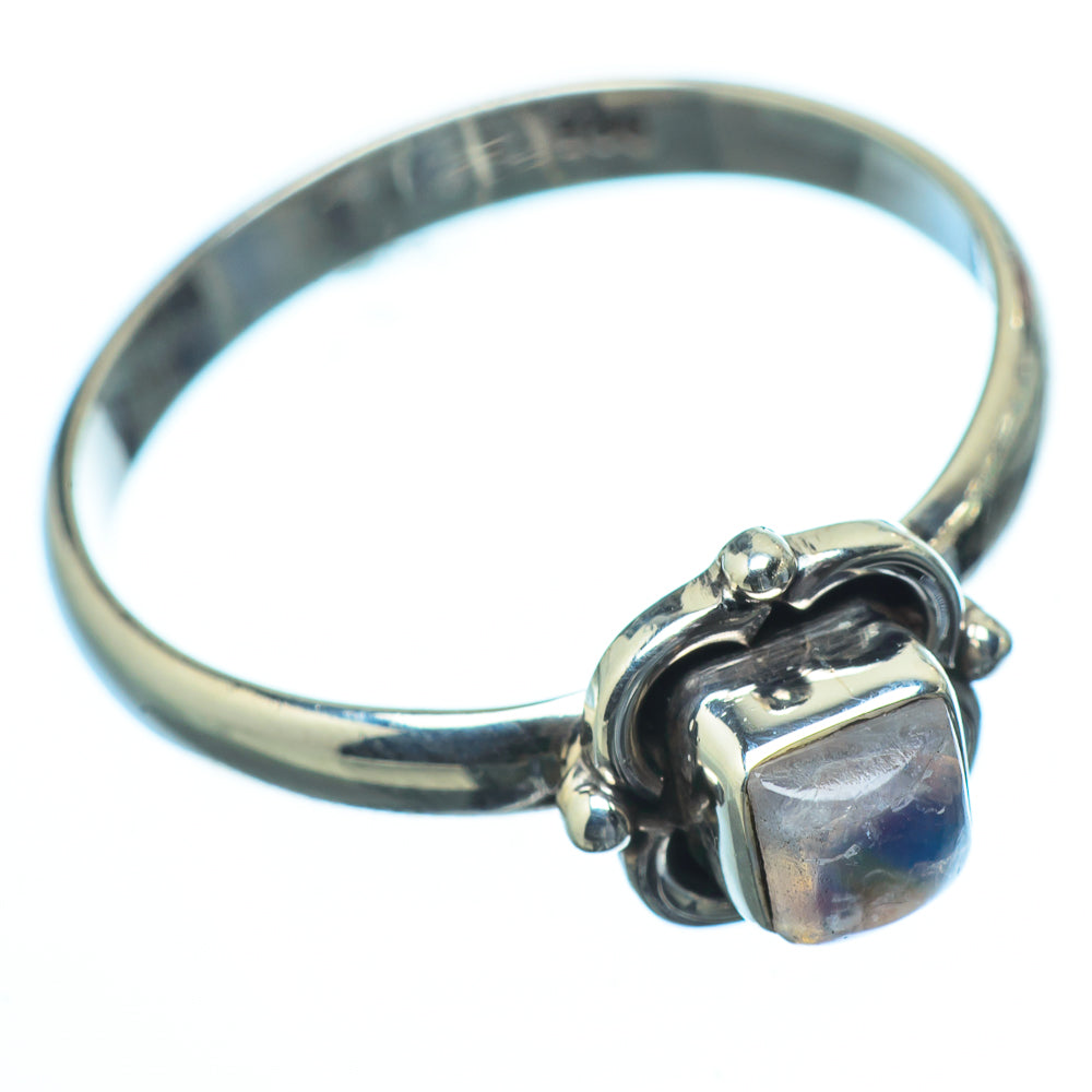 Rainbow Moonstone Rings handcrafted by Ana Silver Co - RING19881