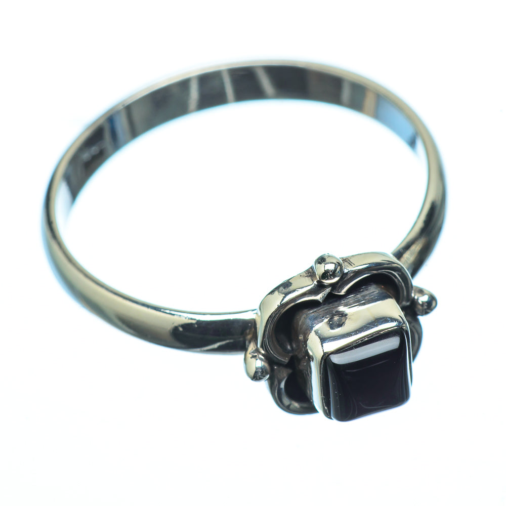 Black Onyx Rings handcrafted by Ana Silver Co - RING20001