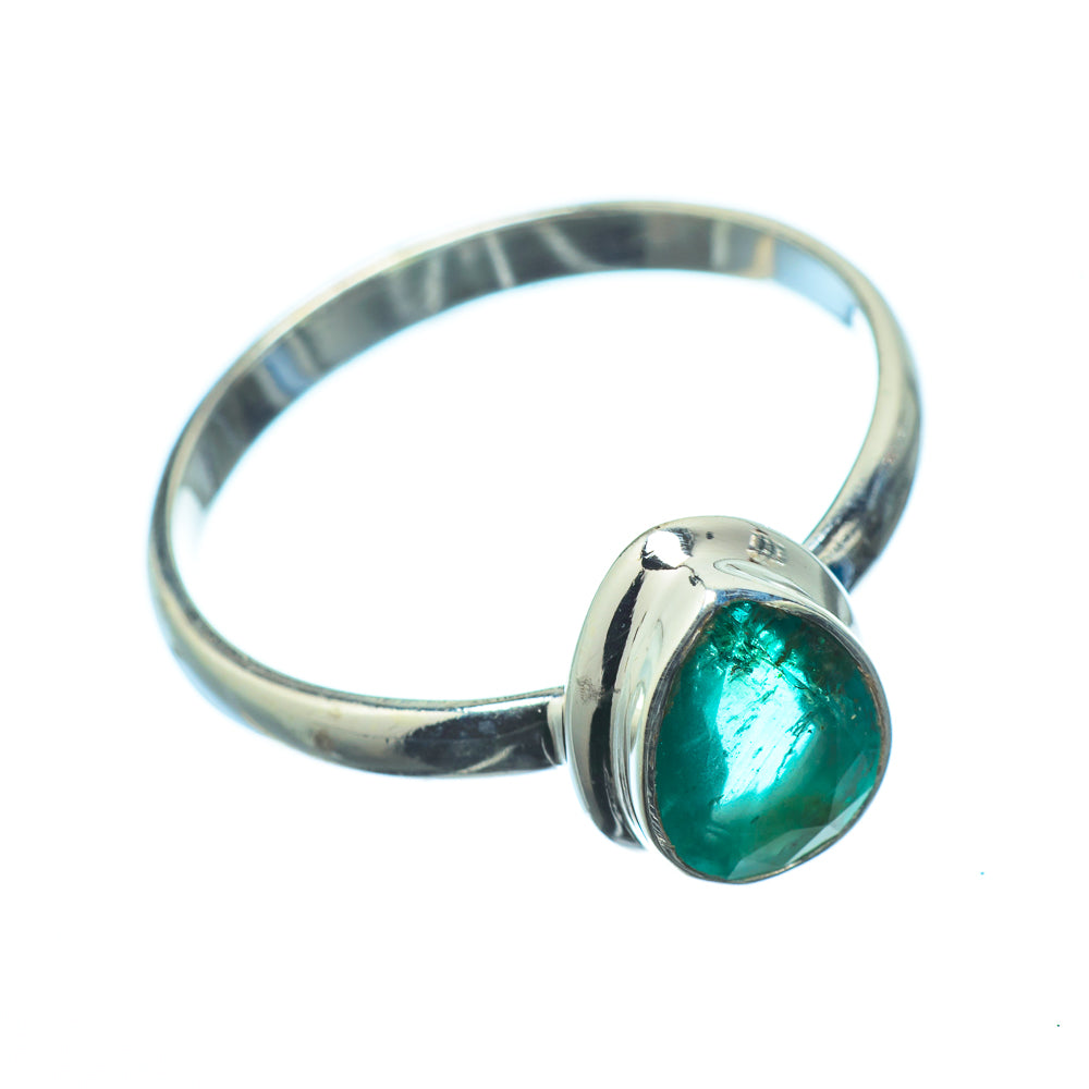 Zambian Emerald Rings handcrafted by Ana Silver Co - RING20187