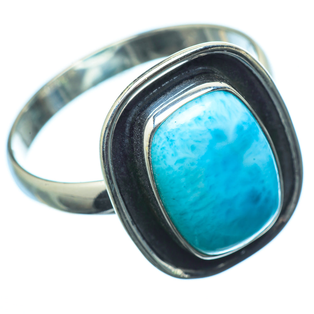 Larimar Rings handcrafted by Ana Silver Co - RING20221
