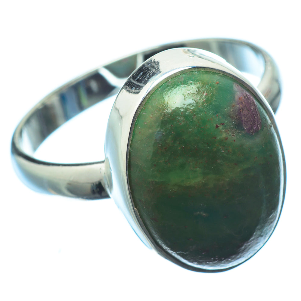 Ruby Fuchsite Rings handcrafted by Ana Silver Co - RING20512
