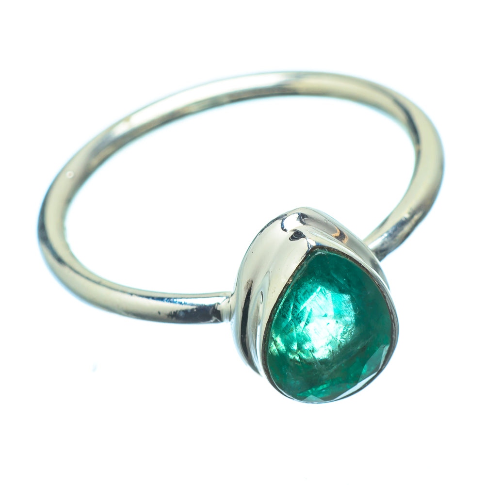 Zambian Emerald Rings handcrafted by Ana Silver Co - RING20514