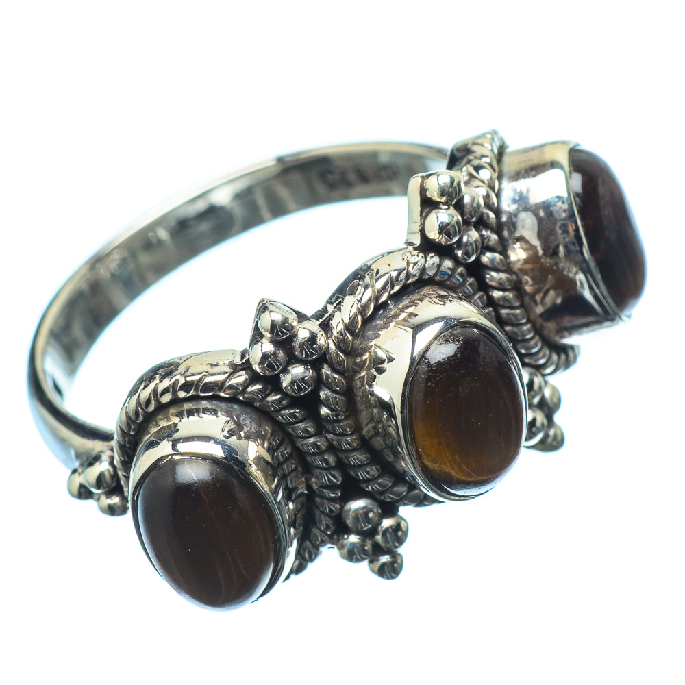 Tiger Eye Rings handcrafted by Ana Silver Co - RING21007
