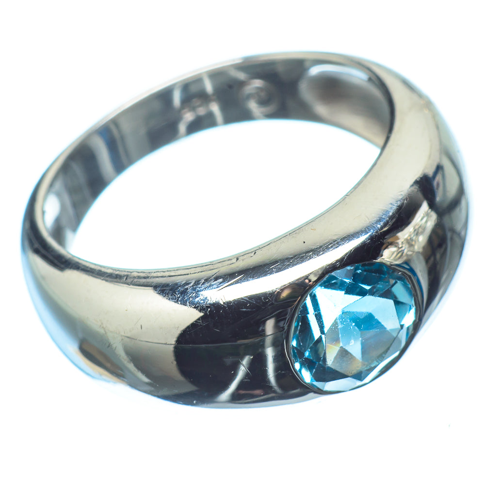 Blue Topaz Rings handcrafted by Ana Silver Co - RING21083