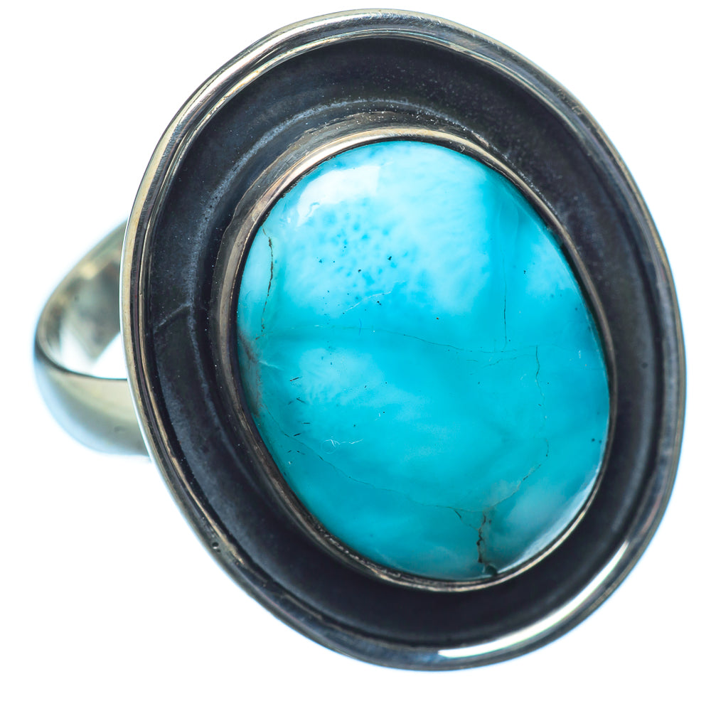 Larimar Rings handcrafted by Ana Silver Co - RING21406
