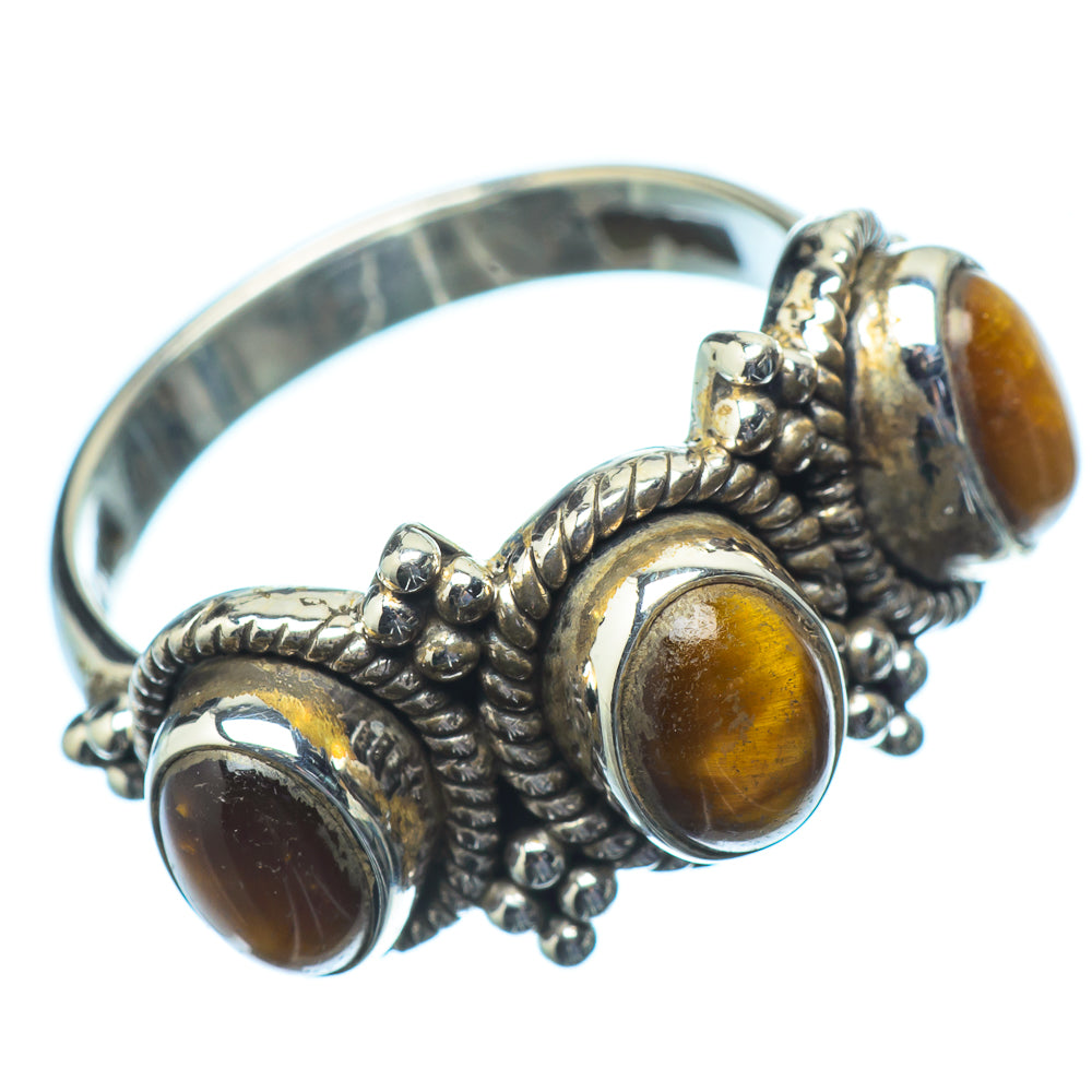 Tiger Eye Rings handcrafted by Ana Silver Co - RING21431