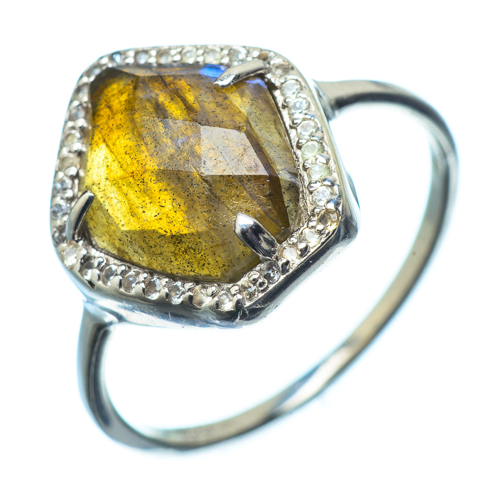 Labradorite Rings handcrafted by Ana Silver Co - RING21500