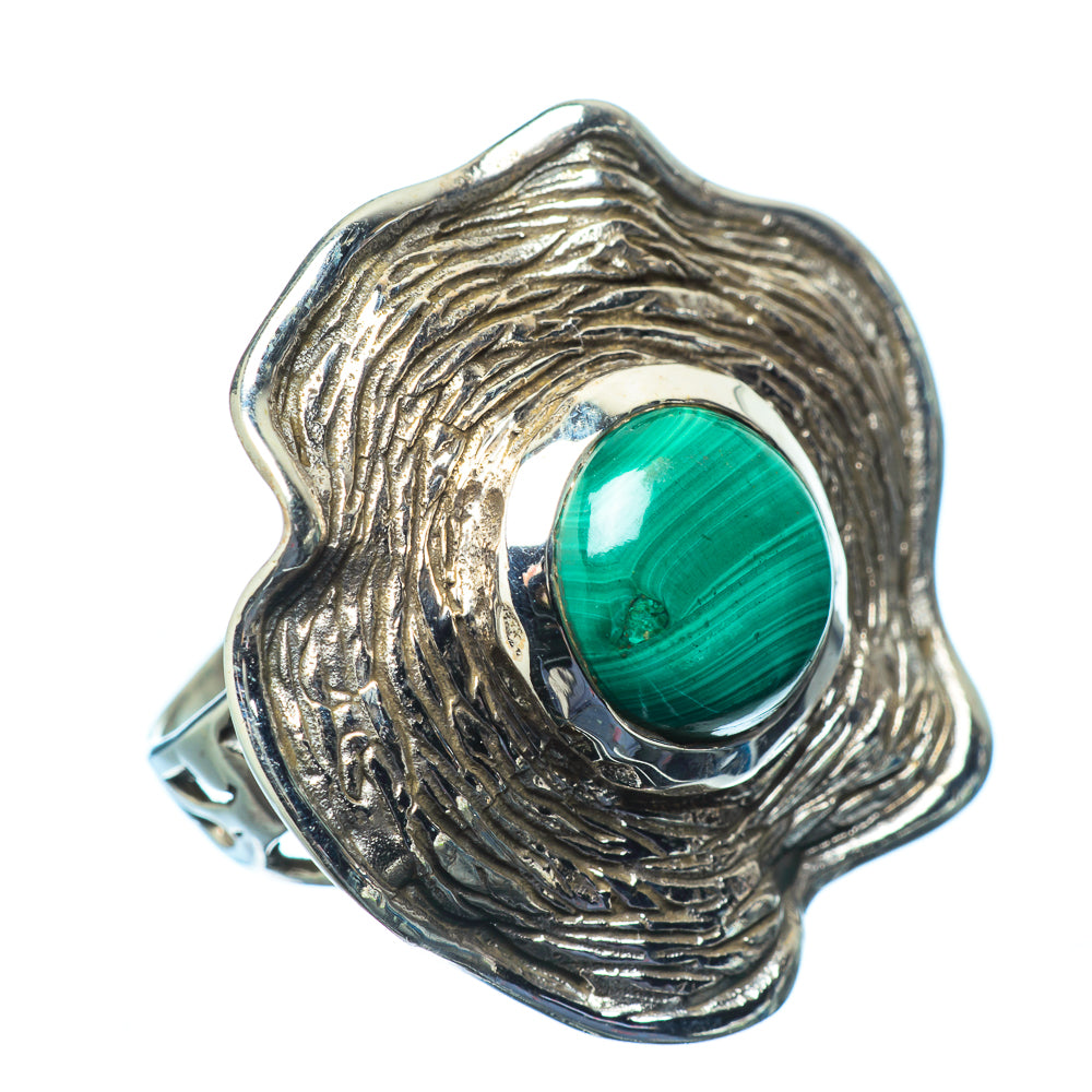 Malachite Rings handcrafted by Ana Silver Co - RING21555