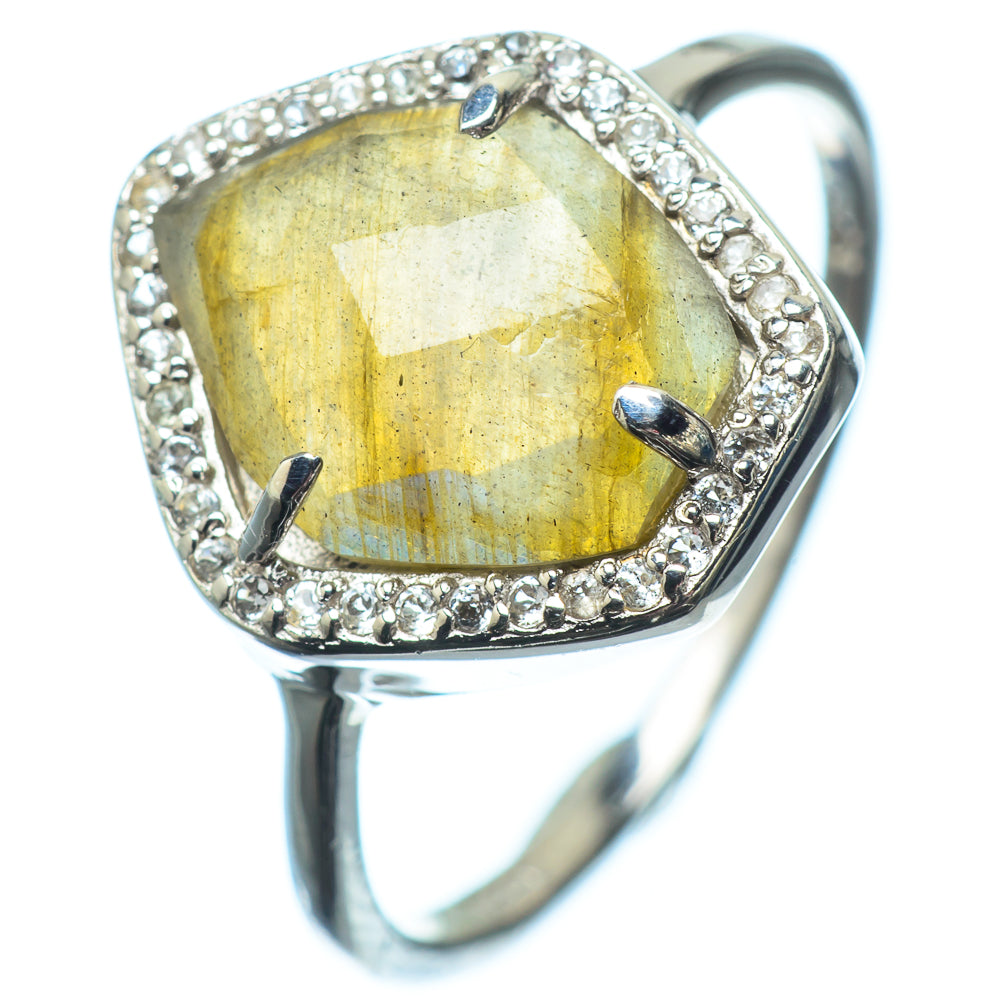 Labradorite Rings handcrafted by Ana Silver Co - RING22245