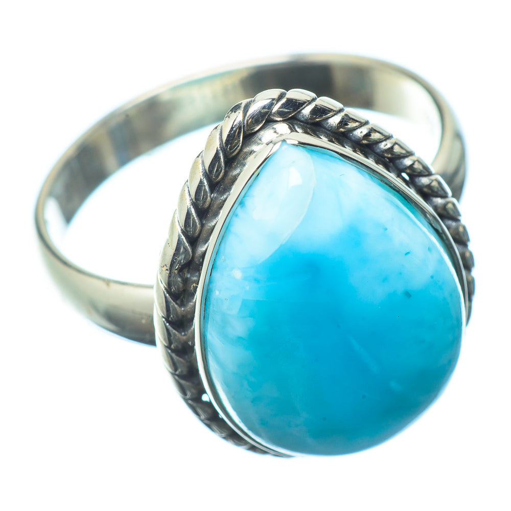 Larimar Rings handcrafted by Ana Silver Co - RING22611