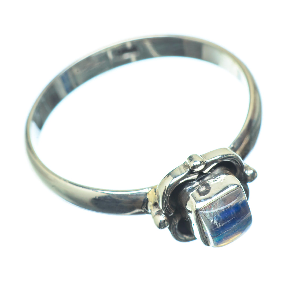 Rainbow Moonstone Rings handcrafted by Ana Silver Co - RING22660