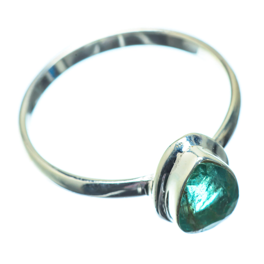 Zambian Emerald Rings handcrafted by Ana Silver Co - RING22845