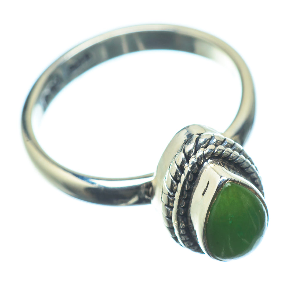 Zambian Emerald Rings handcrafted by Ana Silver Co - RING23326
