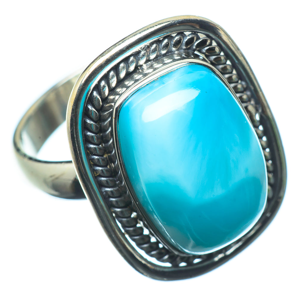 Larimar Rings handcrafted by Ana Silver Co - RING23386