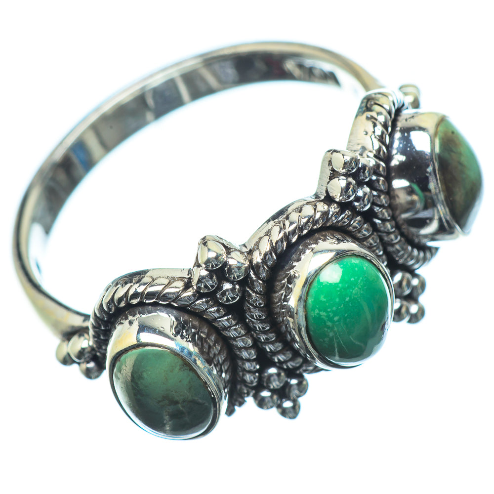 Tibetan Turquoise Rings handcrafted by Ana Silver Co - RING23544