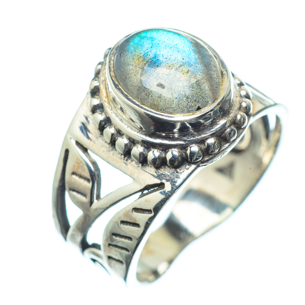 Labradorite Rings handcrafted by Ana Silver Co - RING23685