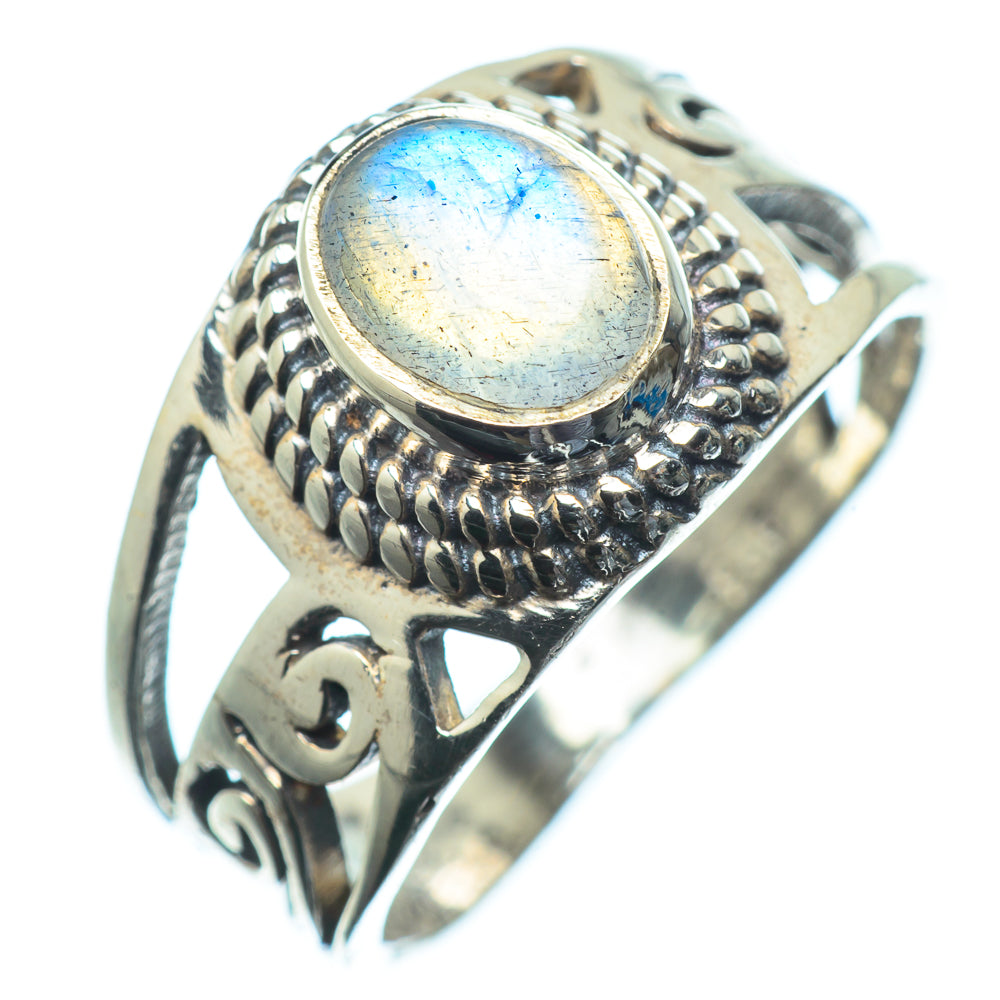 Labradorite Rings handcrafted by Ana Silver Co - RING23783