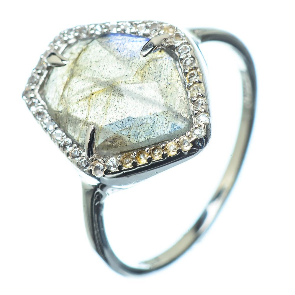 Labradorite Rings handcrafted by Ana Silver Co - RING24052