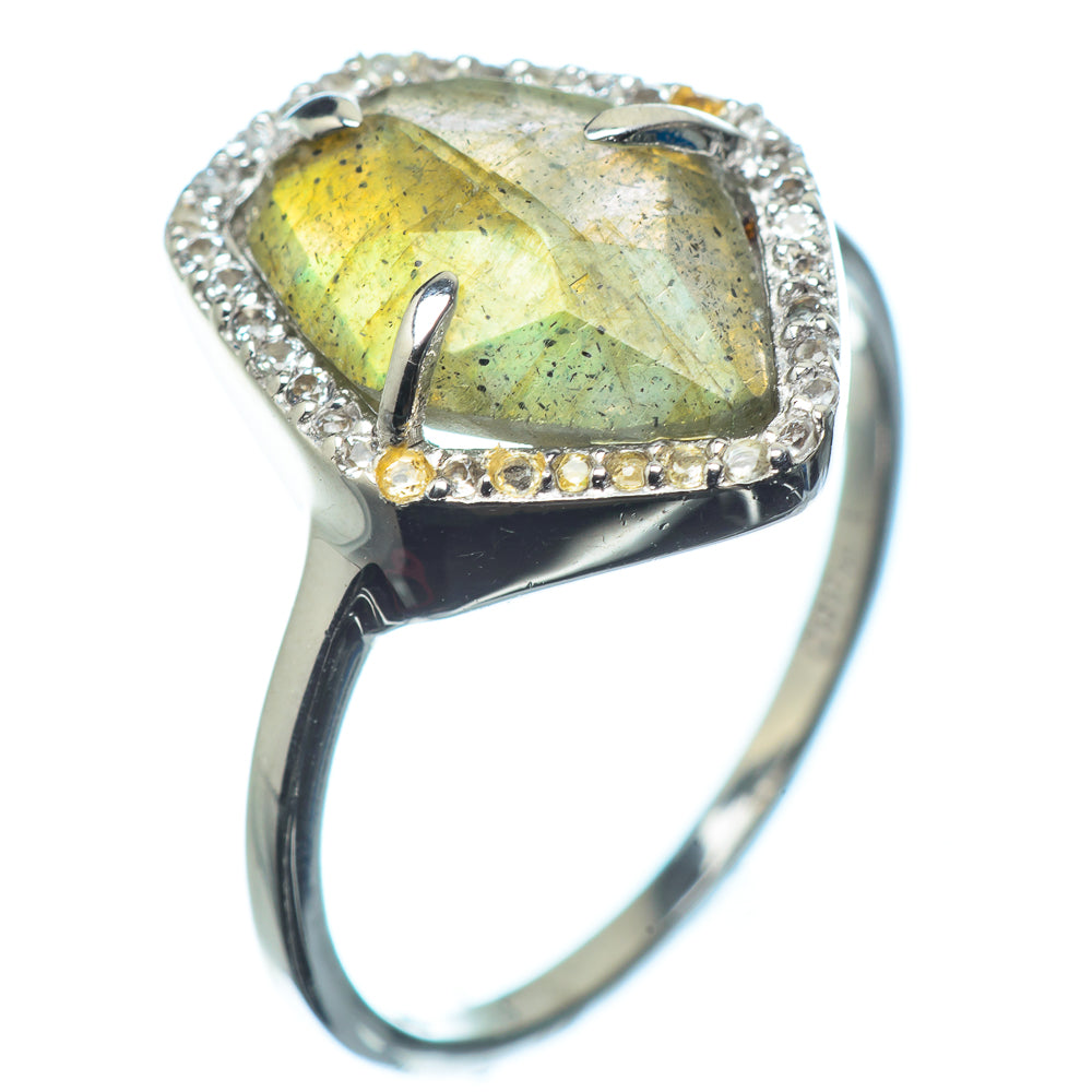Labradorite Rings handcrafted by Ana Silver Co - RING24069