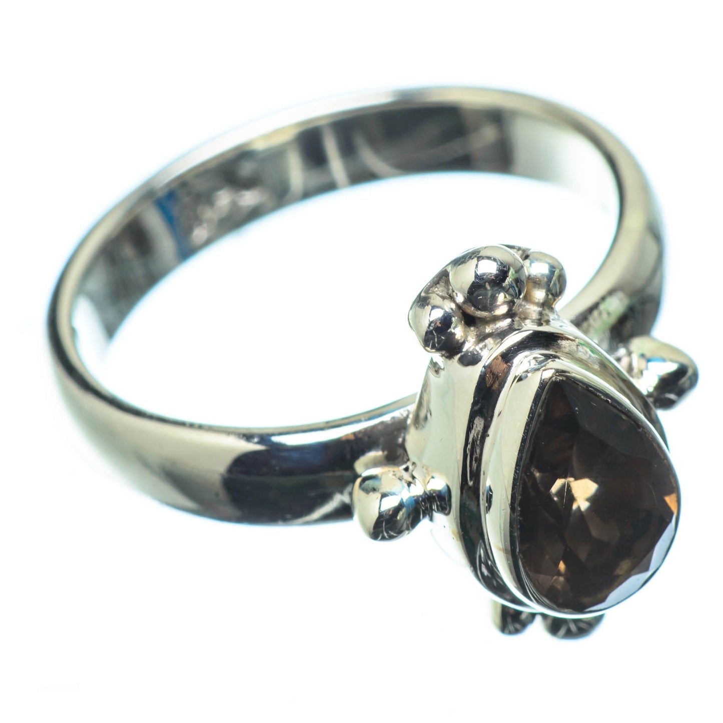 Smoky Quartz Rings handcrafted by Ana Silver Co - RING25152