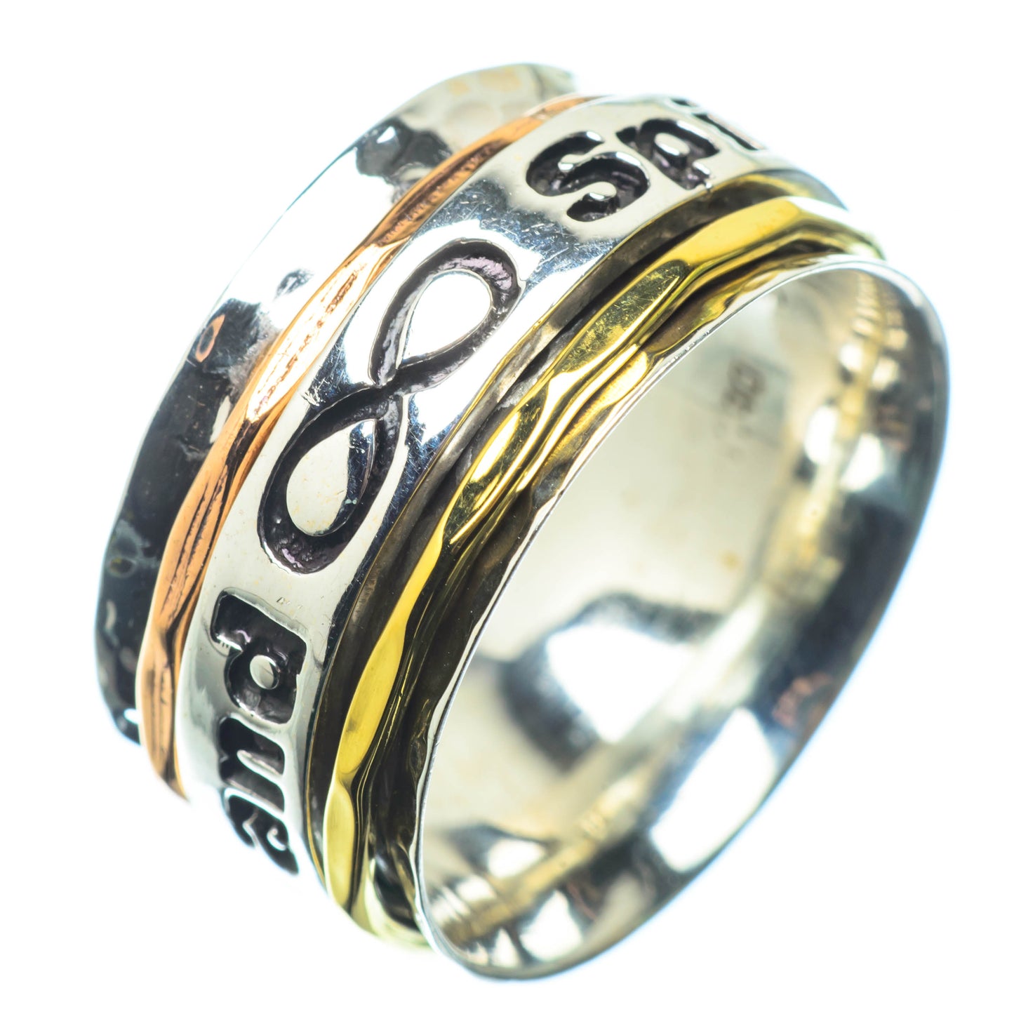 Meditation Spinner Rings handcrafted by Ana Silver Co - RING25191