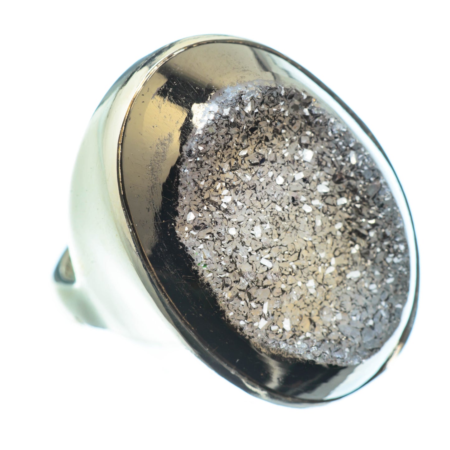 Metallic Druzy Rings handcrafted by Ana Silver Co - RING25484