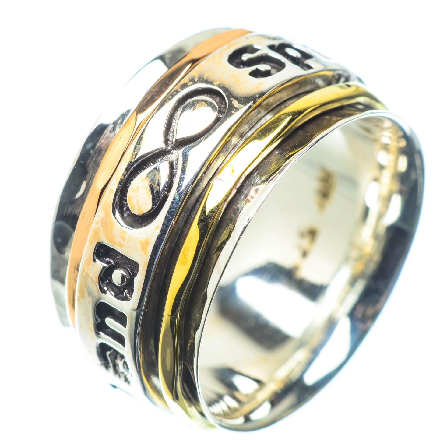 Meditation Spinner Rings handcrafted by Ana Silver Co - RING25645
