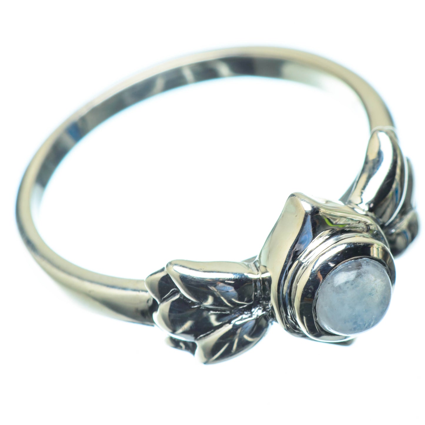 Rainbow Moonstone Rings handcrafted by Ana Silver Co - RING25797