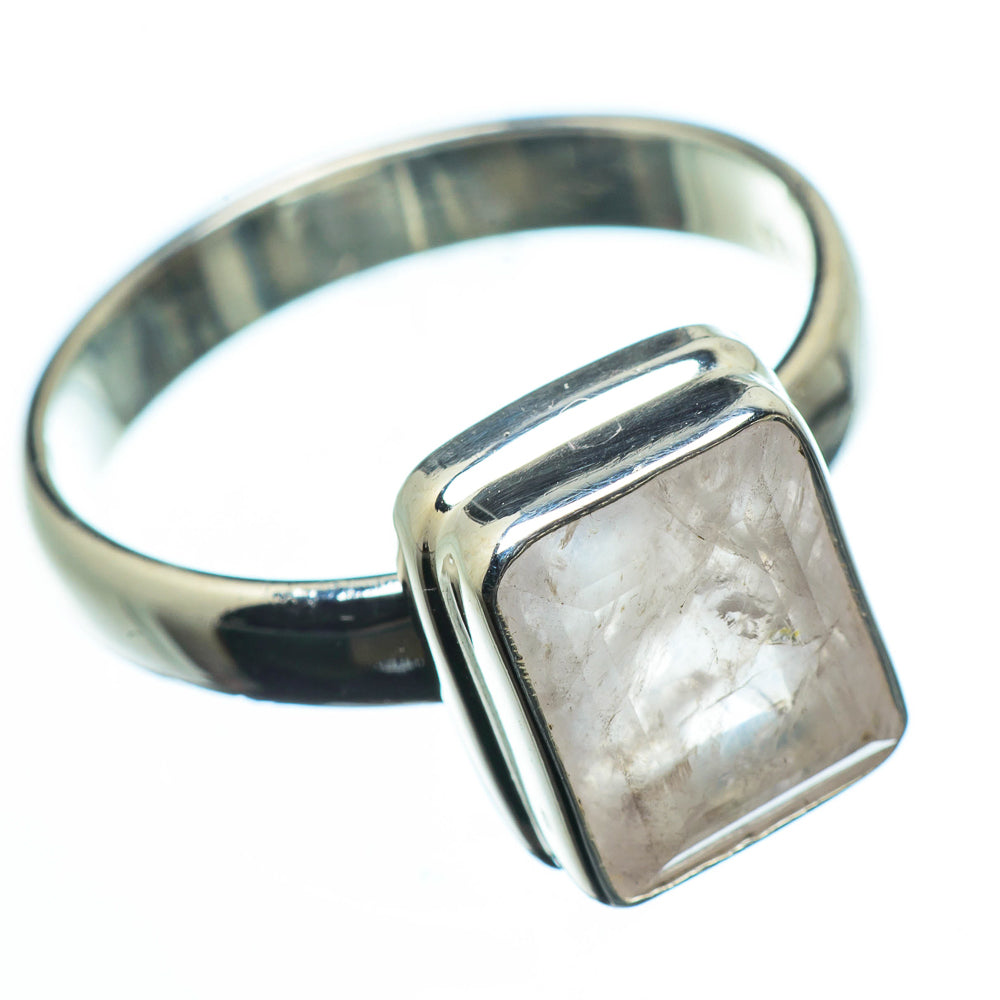 Rainbow Moonstone Rings handcrafted by Ana Silver Co - RING28395