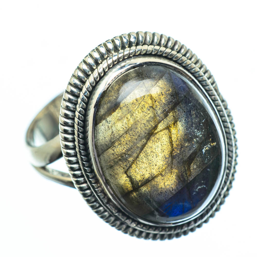 Labradorite Rings handcrafted by Ana Silver Co - RING28577