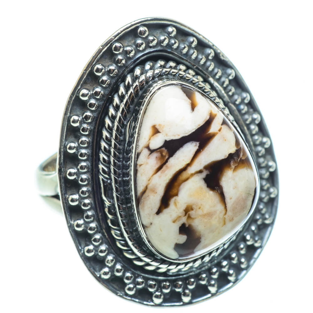 Peanut Wood Jasper Rings handcrafted by Ana Silver Co - RING30281