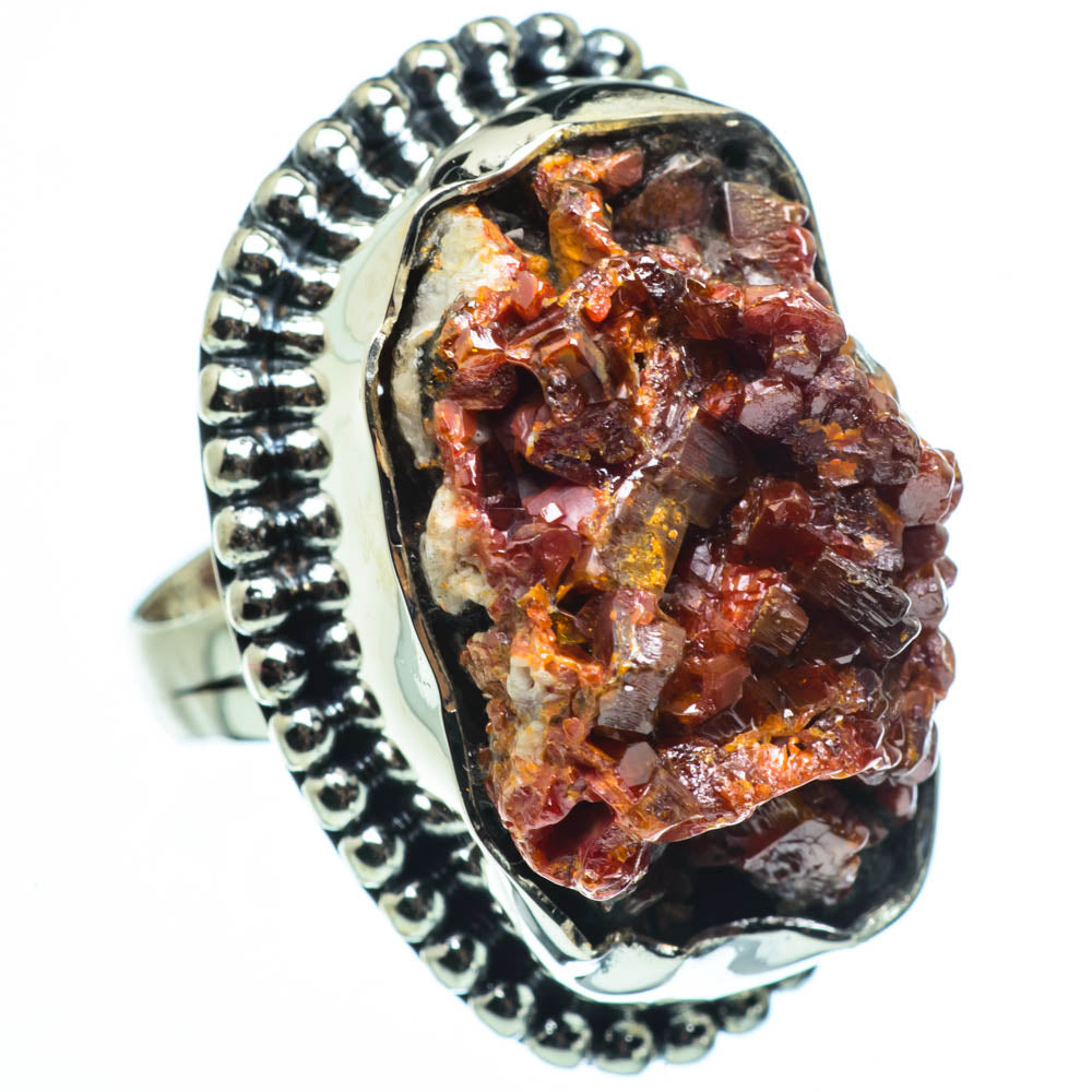 Vanadinite Rings handcrafted by Ana Silver Co - RING30369