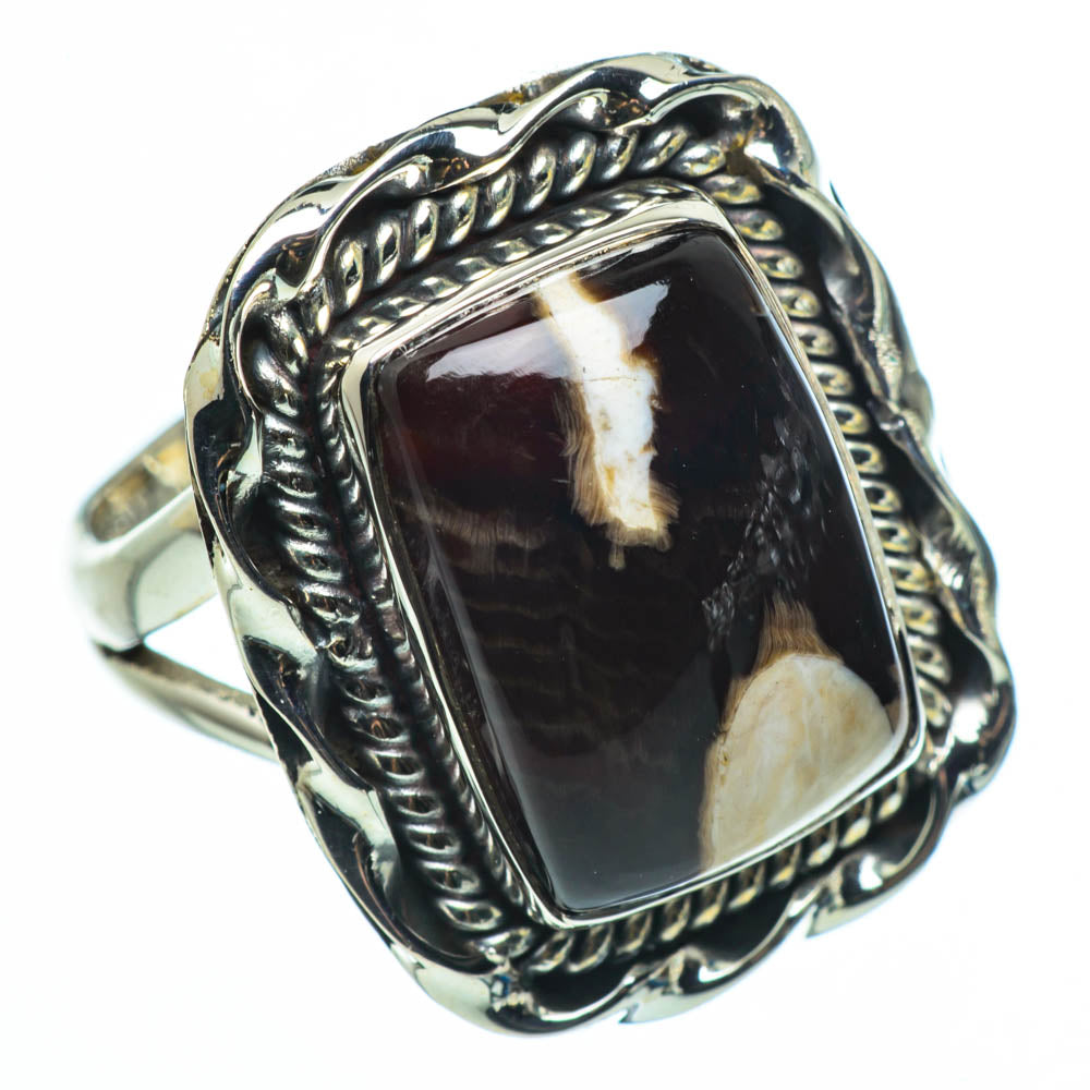 Peanut Wood Jasper Rings handcrafted by Ana Silver Co - RING30403