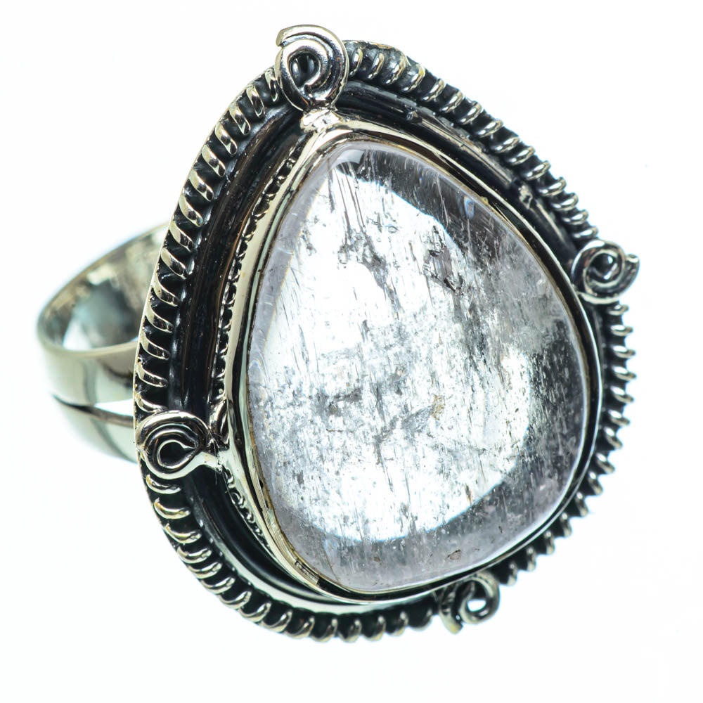 Rainbow Moonstone Rings handcrafted by Ana Silver Co - RING30456