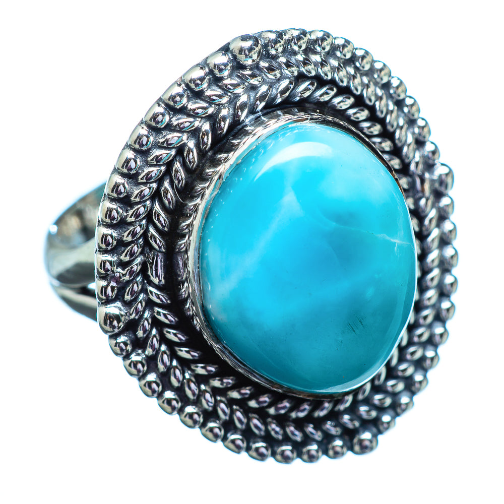 Larimar Rings handcrafted by Ana Silver Co - RING3052