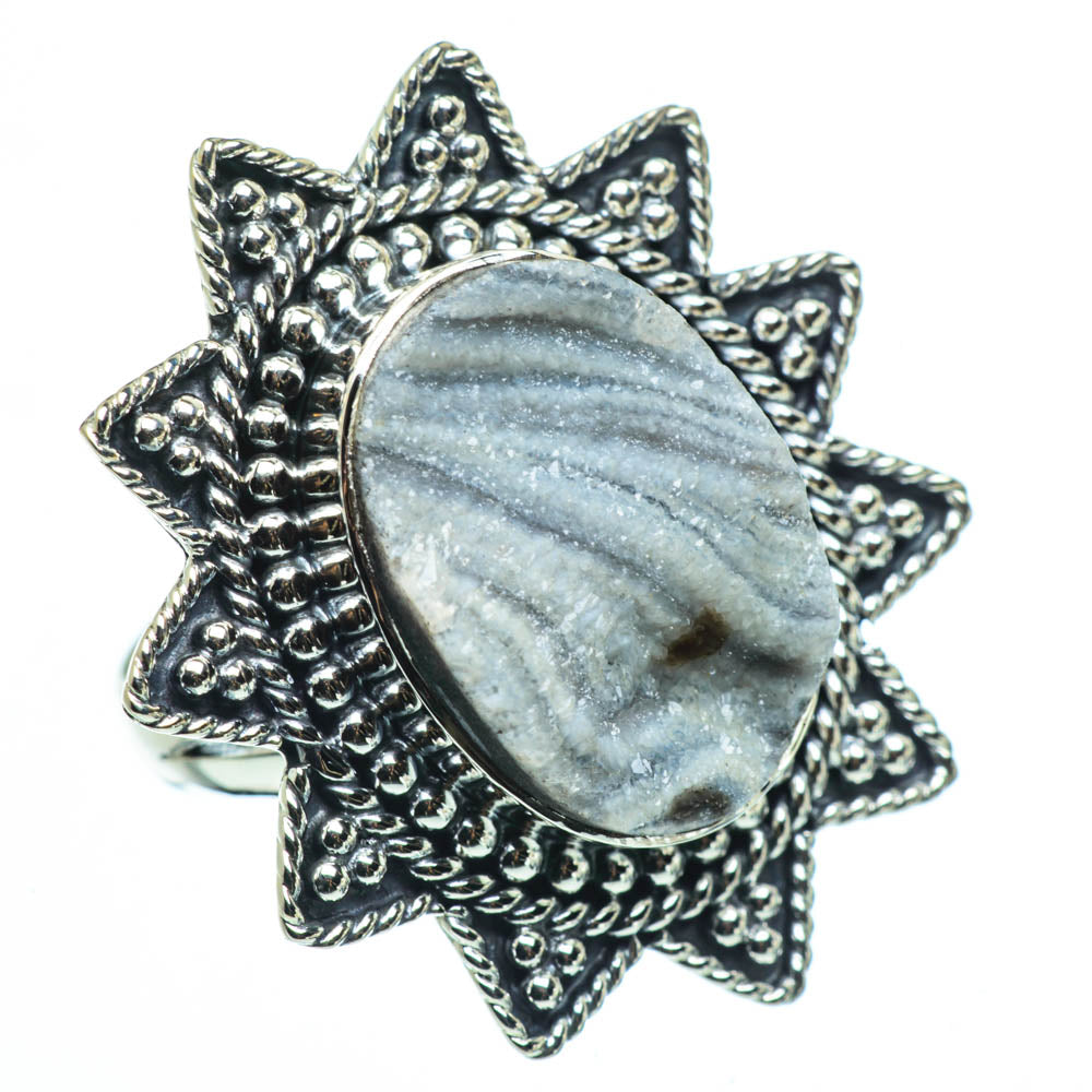 Desert Druzy Rings handcrafted by Ana Silver Co - RING30697