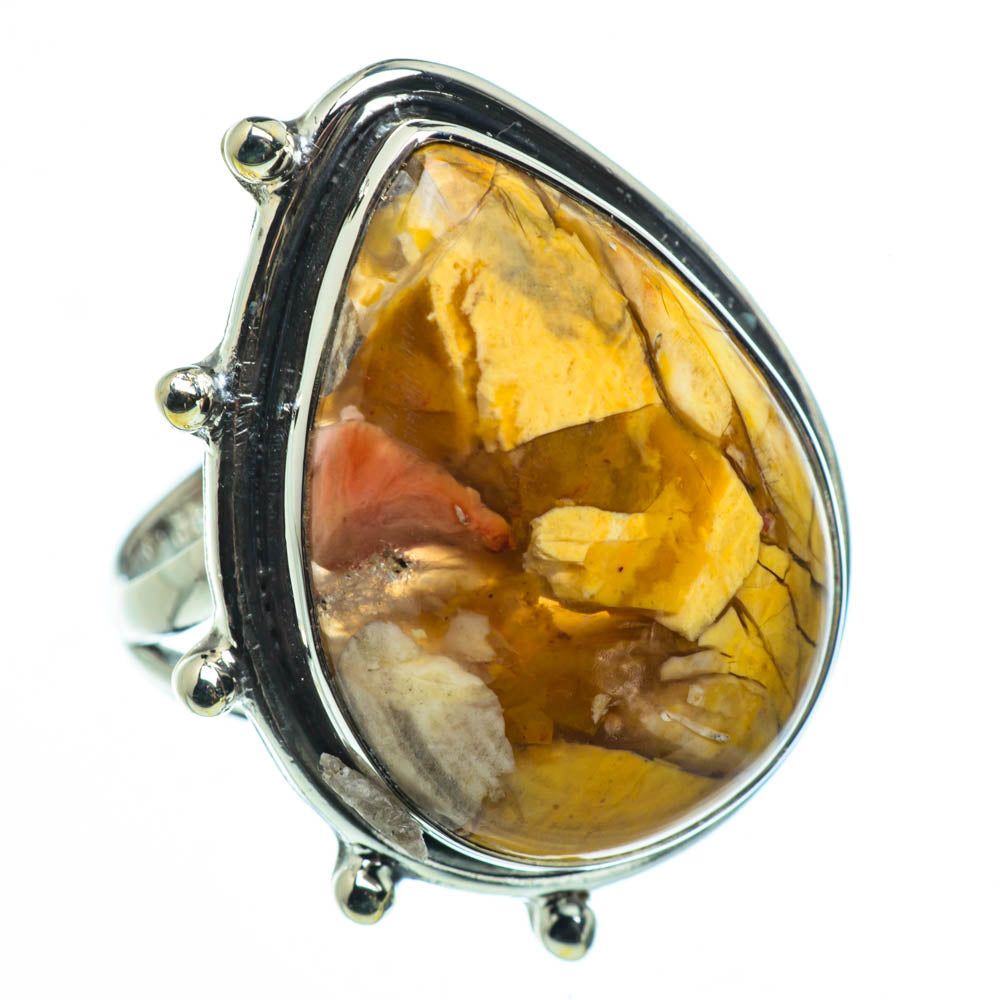 Brecciated Mookaite Rings handcrafted by Ana Silver Co - RING30720