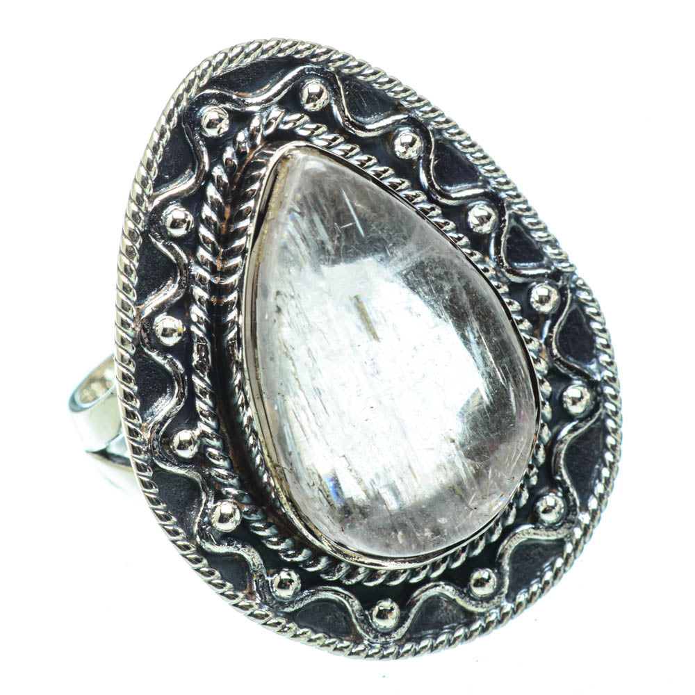 Rainbow Moonstone Rings handcrafted by Ana Silver Co - RING31894