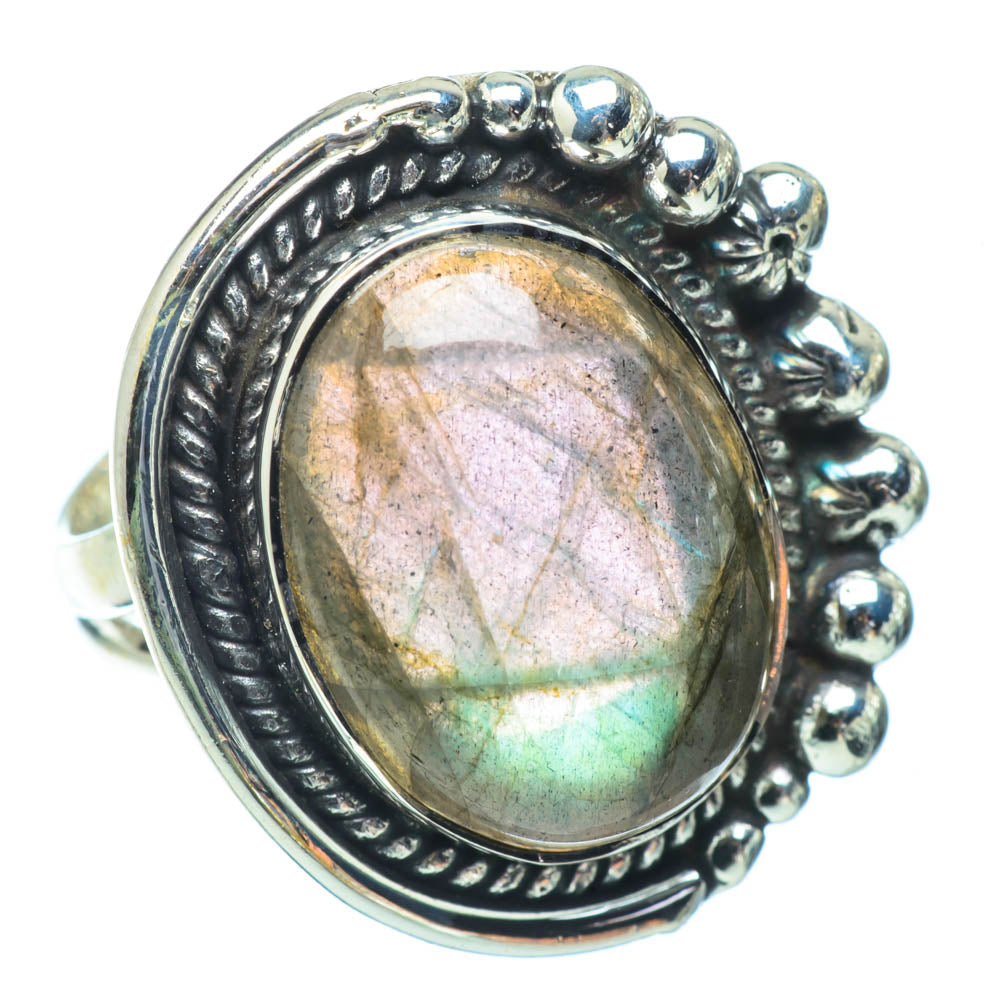 Labradorite Rings handcrafted by Ana Silver Co - RING32086