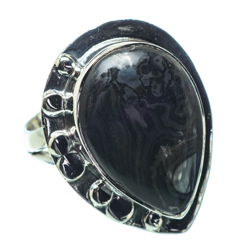 Psilomelane Rings handcrafted by Ana Silver Co - RING32254