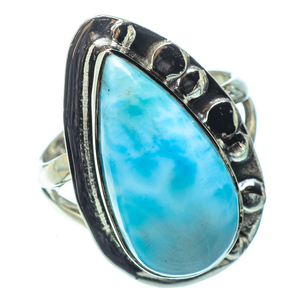 Larimar Rings handcrafted by Ana Silver Co - RING32411