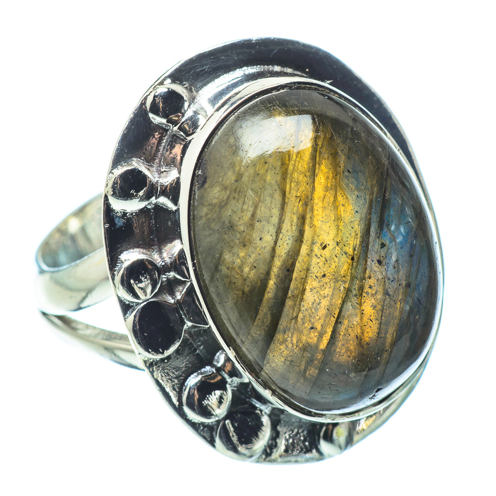 Labradorite Rings handcrafted by Ana Silver Co - RING32498