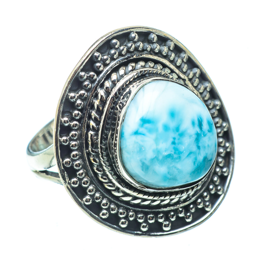 Larimar Rings handcrafted by Ana Silver Co - RING32500