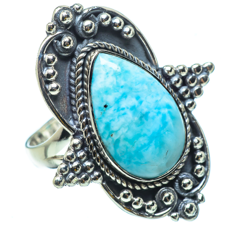 Larimar Rings handcrafted by Ana Silver Co - RING32882