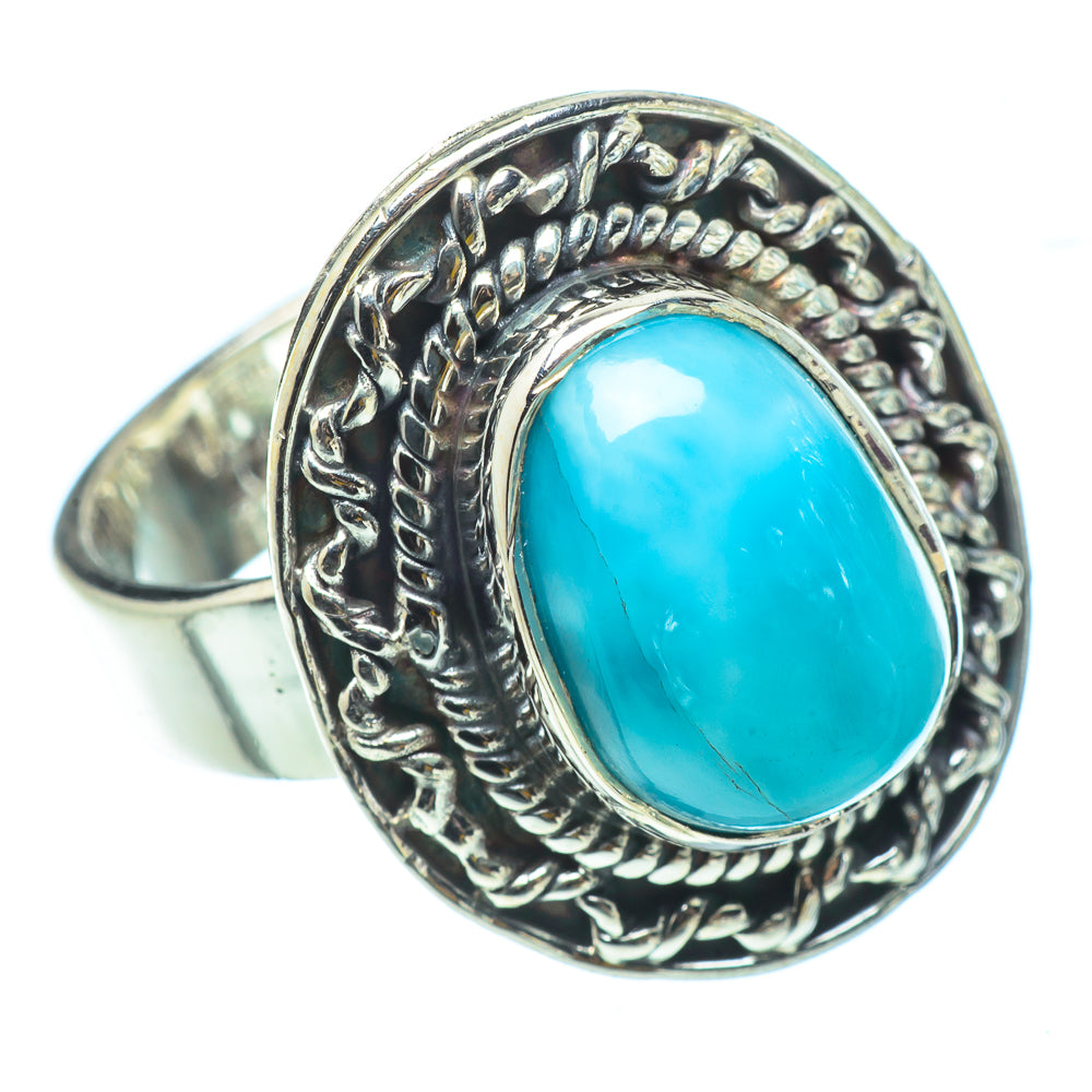 Larimar Rings handcrafted by Ana Silver Co - RING32921