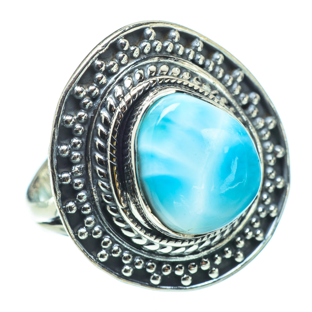 Larimar Rings handcrafted by Ana Silver Co - RING32946
