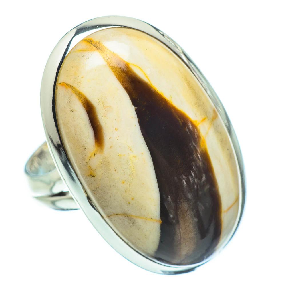 Peanut Wood Jasper Rings handcrafted by Ana Silver Co - RING33007