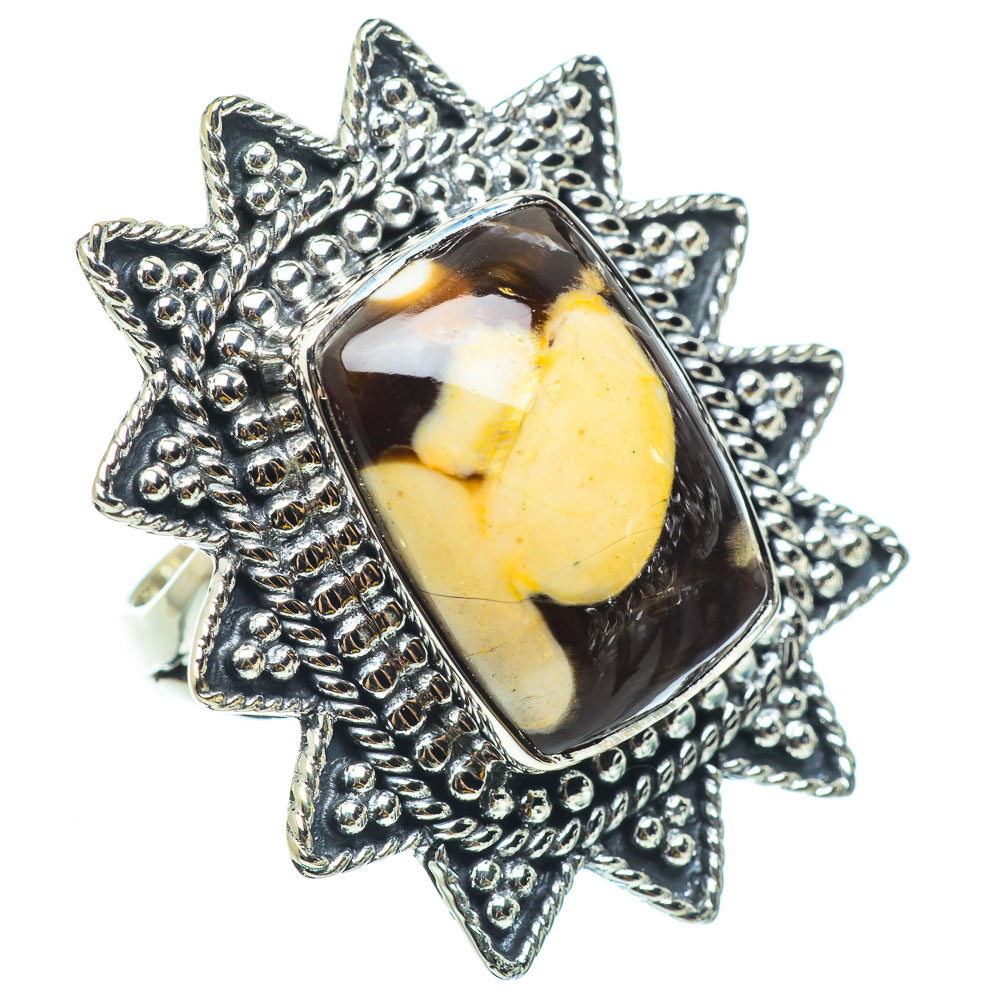 Peanut Wood Jasper Rings handcrafted by Ana Silver Co - RING33051