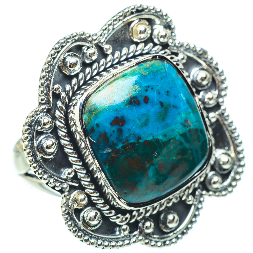 Chrysocolla Rings handcrafted by Ana Silver Co - RING33160